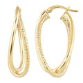 Oval Hoop Earrings H463471
