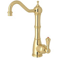Unlacquered Brass Hot Water Faucet with Lever Handles T267579