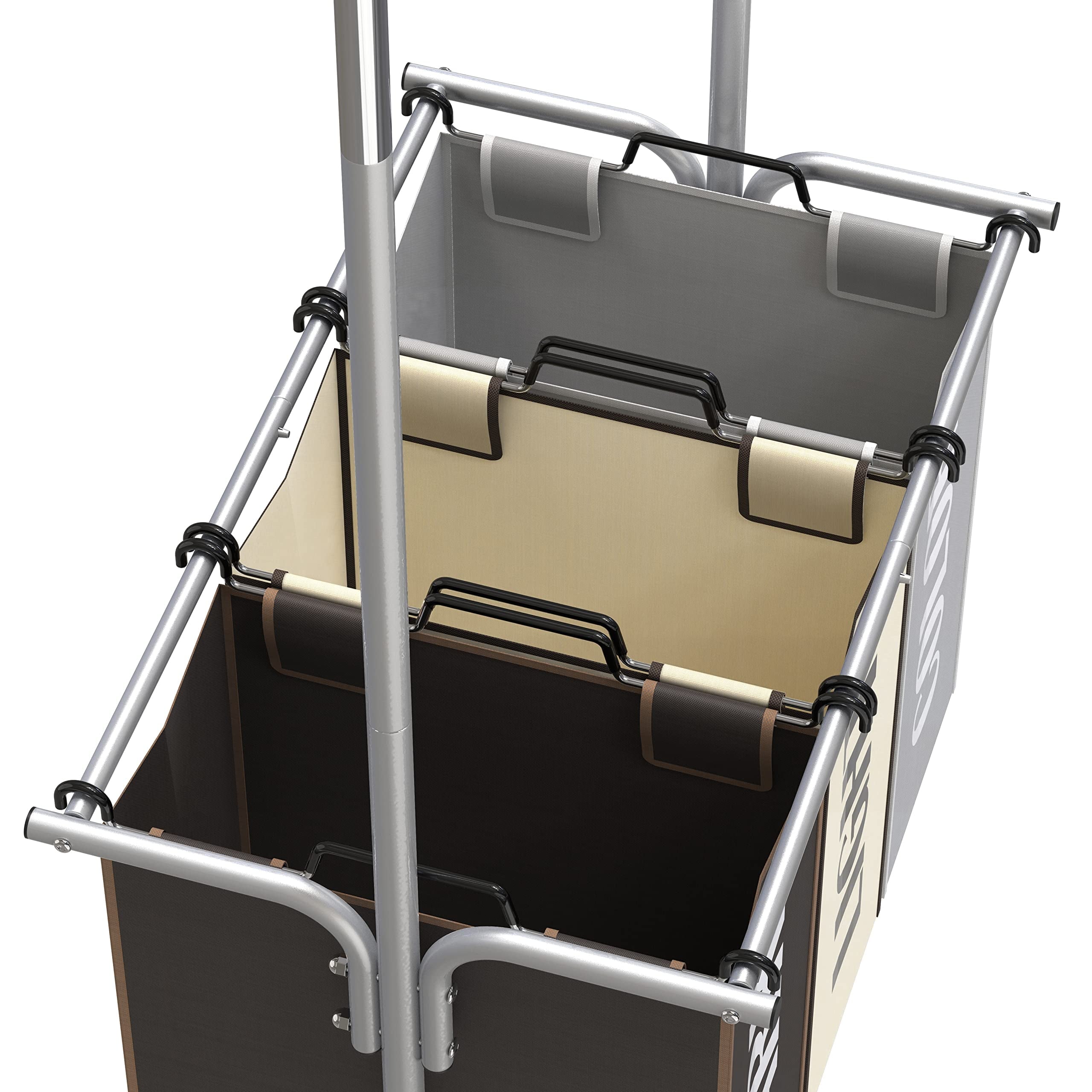 Garment Rack with 3 Bag Laundry Sorter Q583008