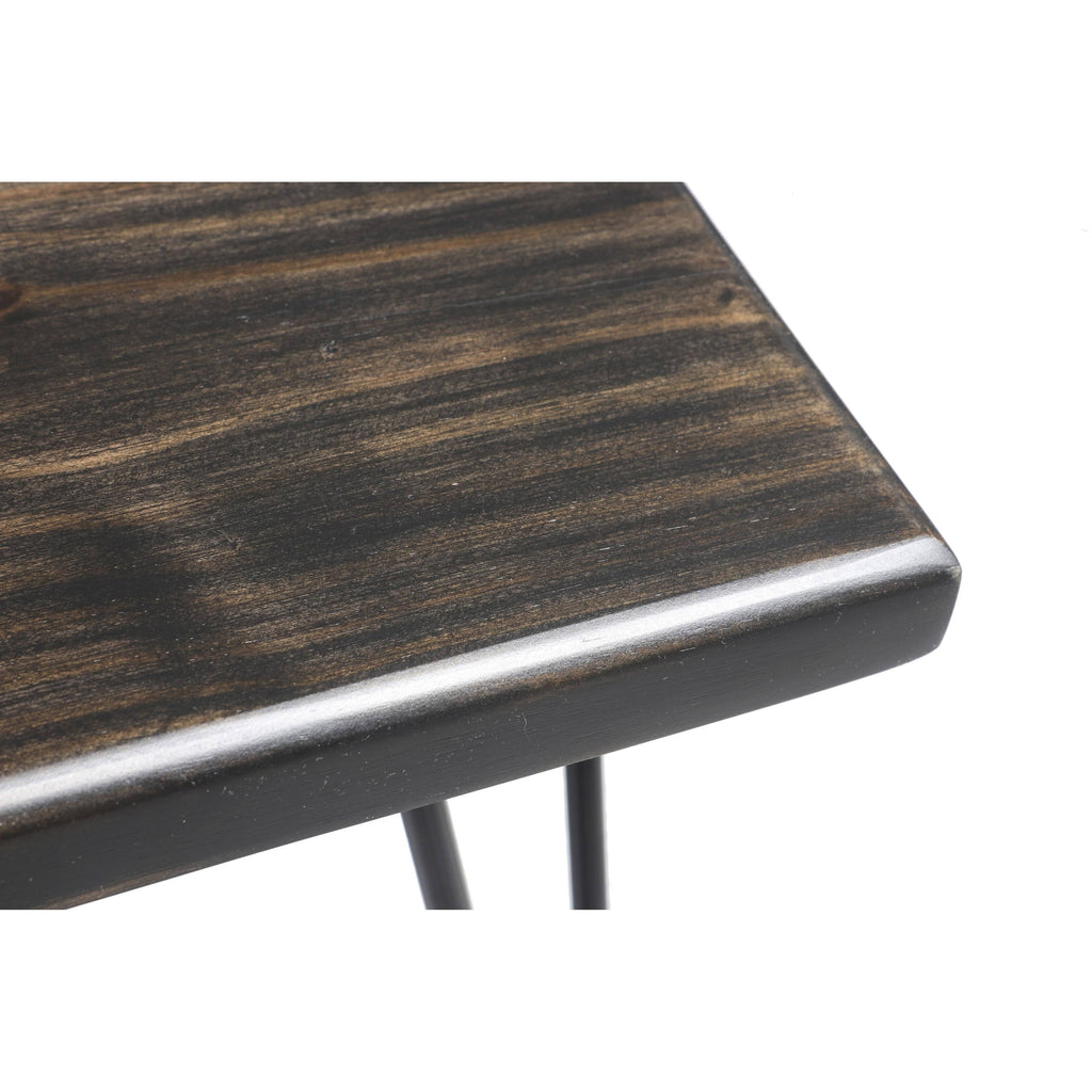 Wood Bench - Ebony - 44 x 10.5 x 16 O39942