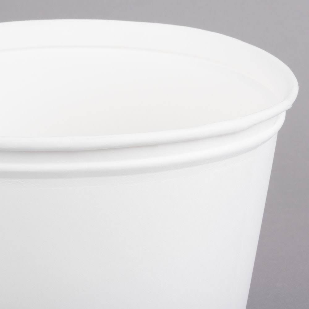 83 oz White Paper Bucket (Case of 100) X86676