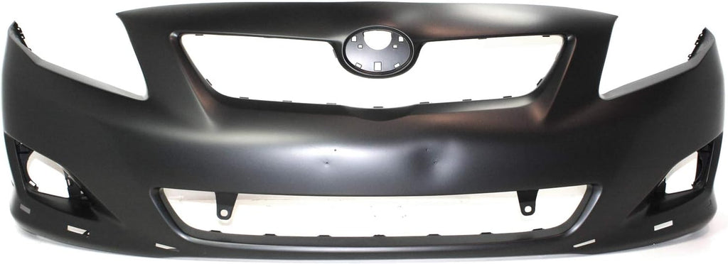 Front Bumper Cover for Toyota Corolla 2009-2010 Primed with Spoiler Holes V7878
