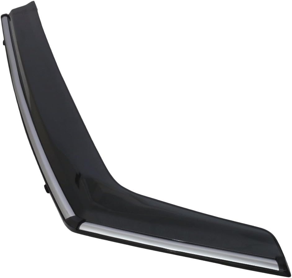 Chrome Trim Polycarbonate Window Visor Rain Guard, Pack of 2 F446848