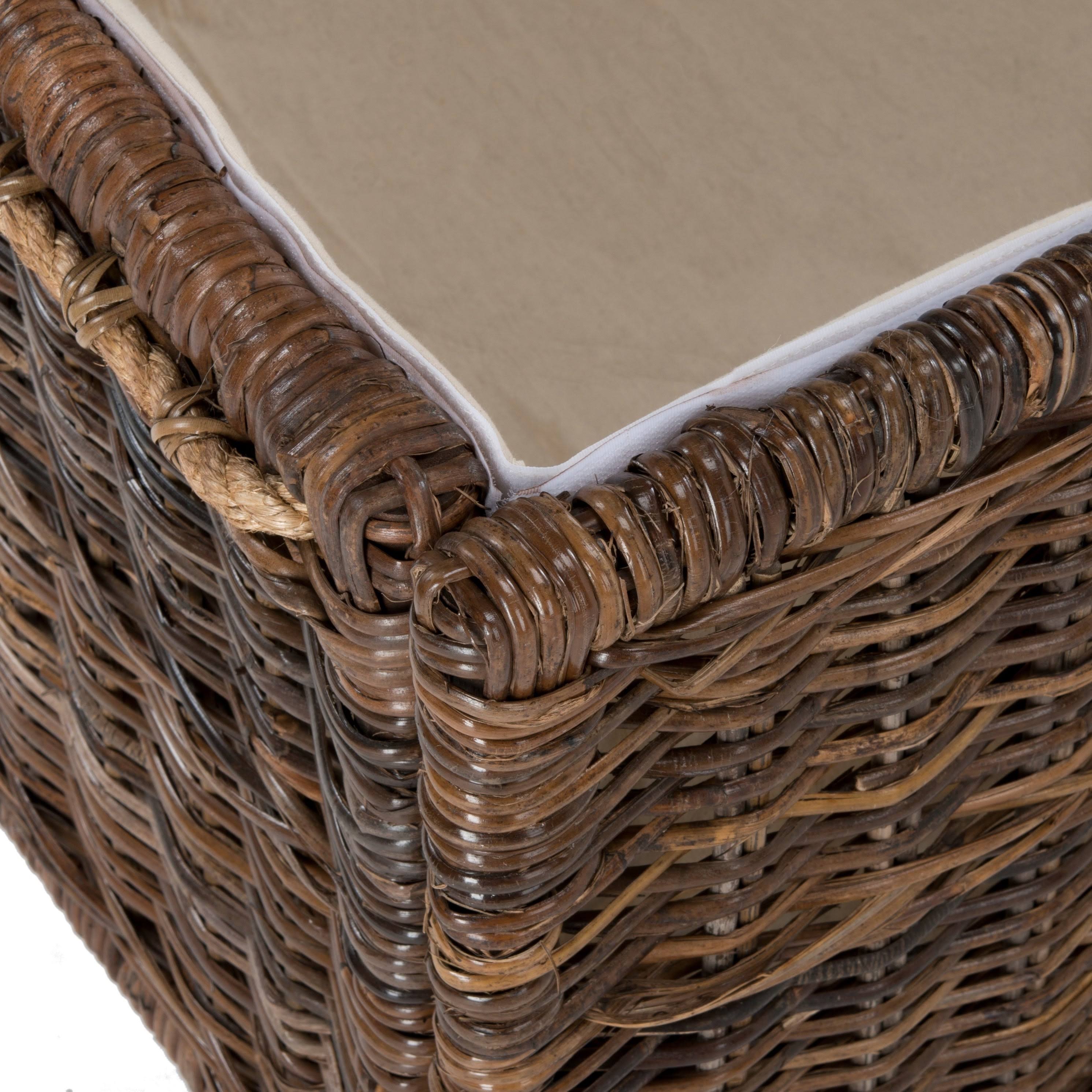 Brown Wicker Storage Trunk P301089